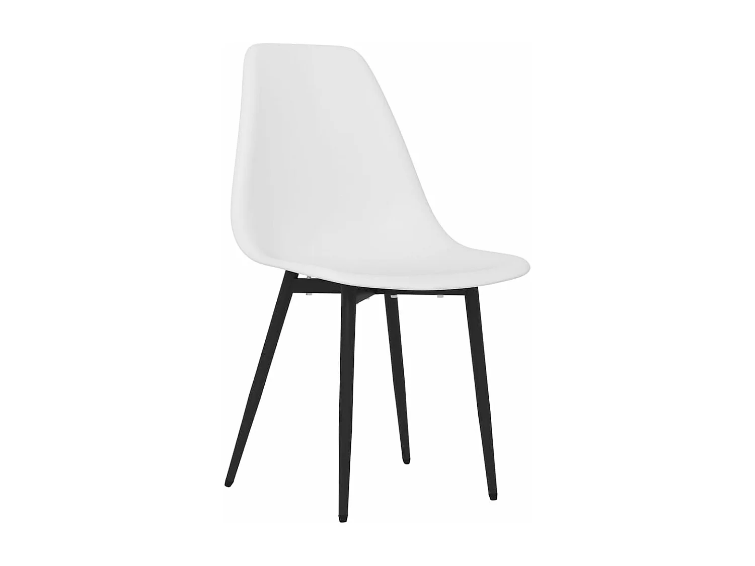 Eetkamerstoelen 6 st PP wit NL148510