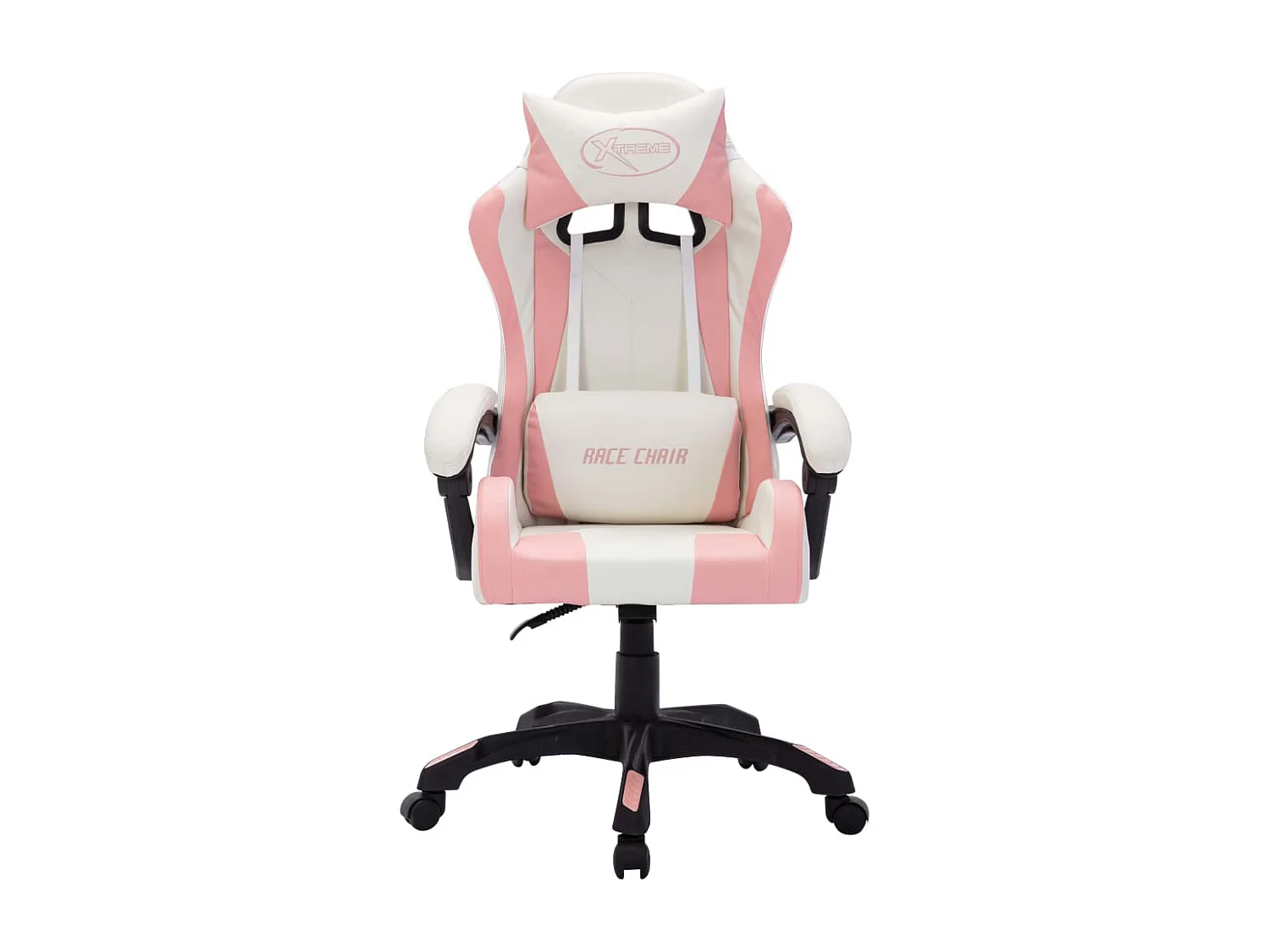 Chaise gamer avec LED RVB Rose et noir Similicuir REO62744