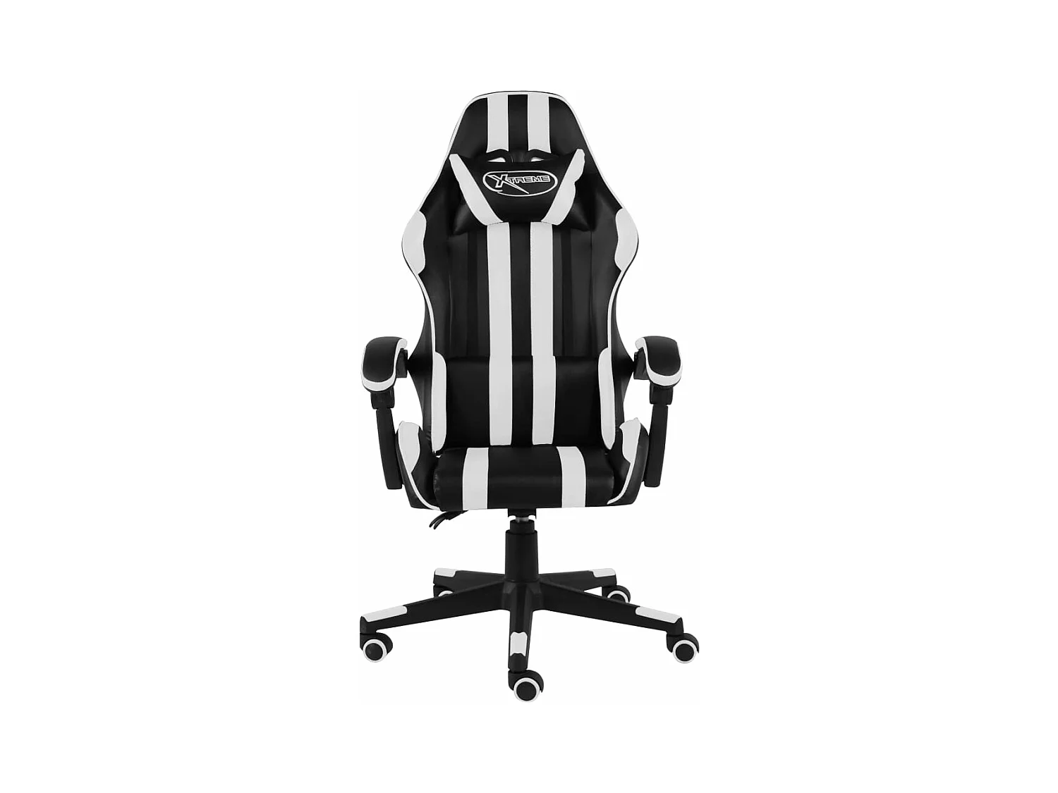 Chaise gamer Noir et blanc Similicuir REO42283