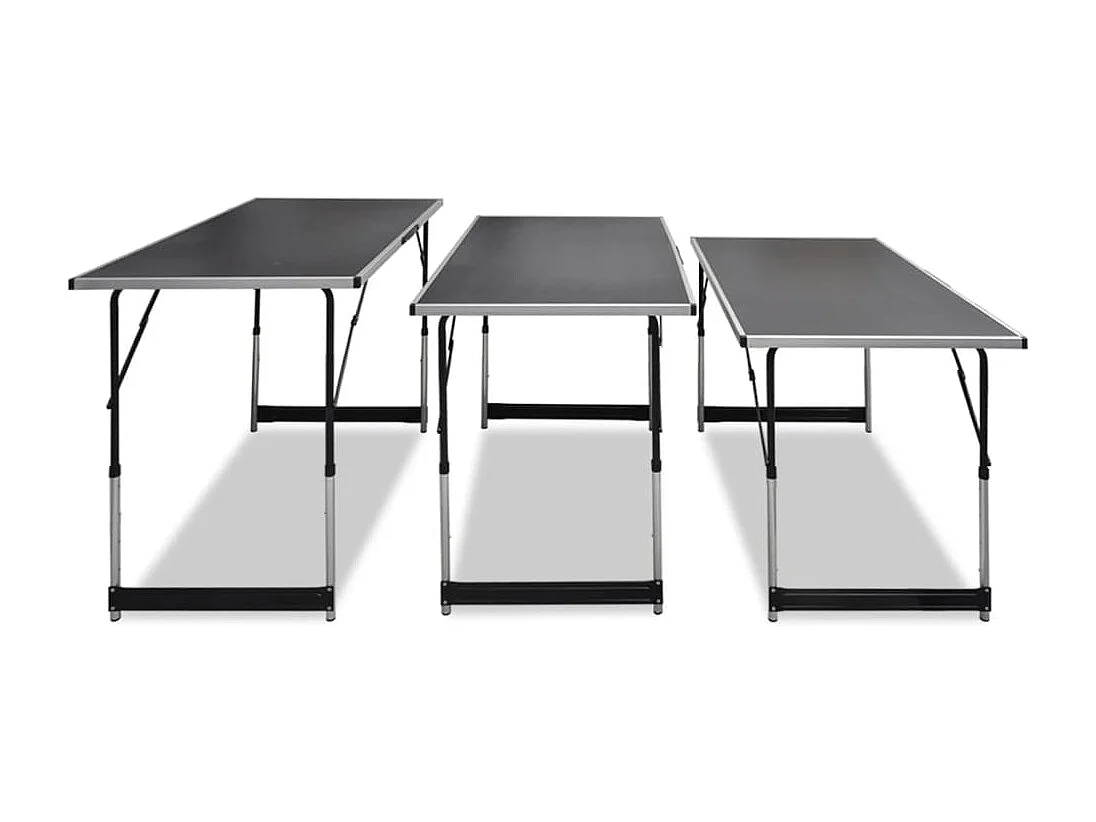 Table à coller 3 pcs pliable Hauteur réglable GHR49283