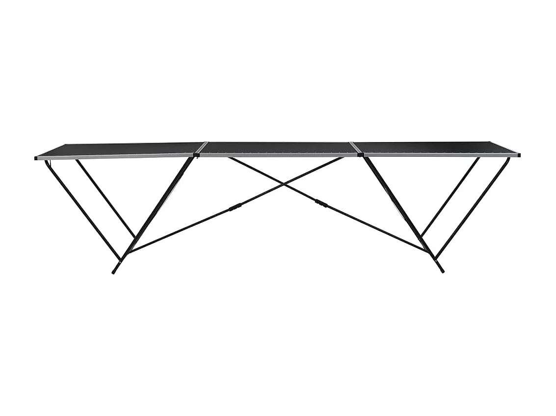 Table à coller pliable MDF et aluminium 300 x 60 x 78 cm GHR81859