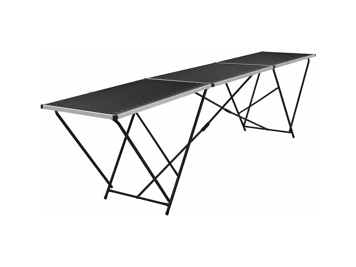 Table à coller pliable MDF et aluminium 300 x 60 x 78 cm GHR81859