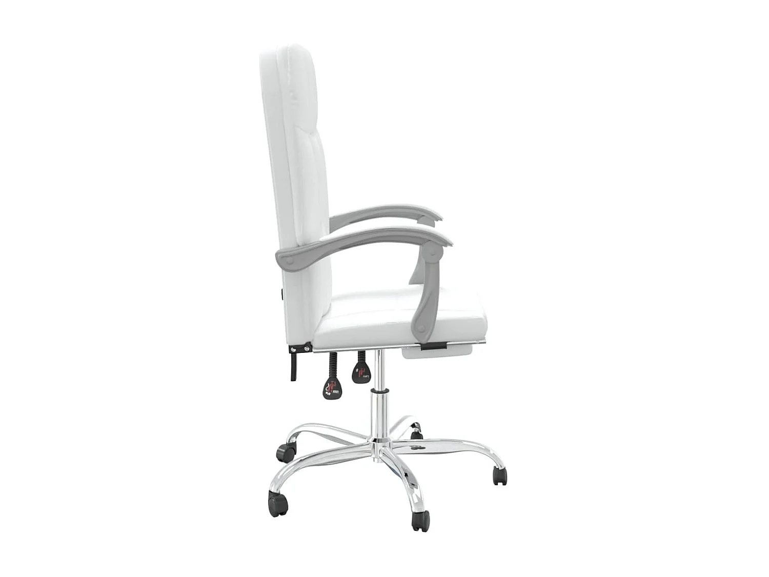 Chaise inclinable de bureau Blanc Similicuir -ASAF95277