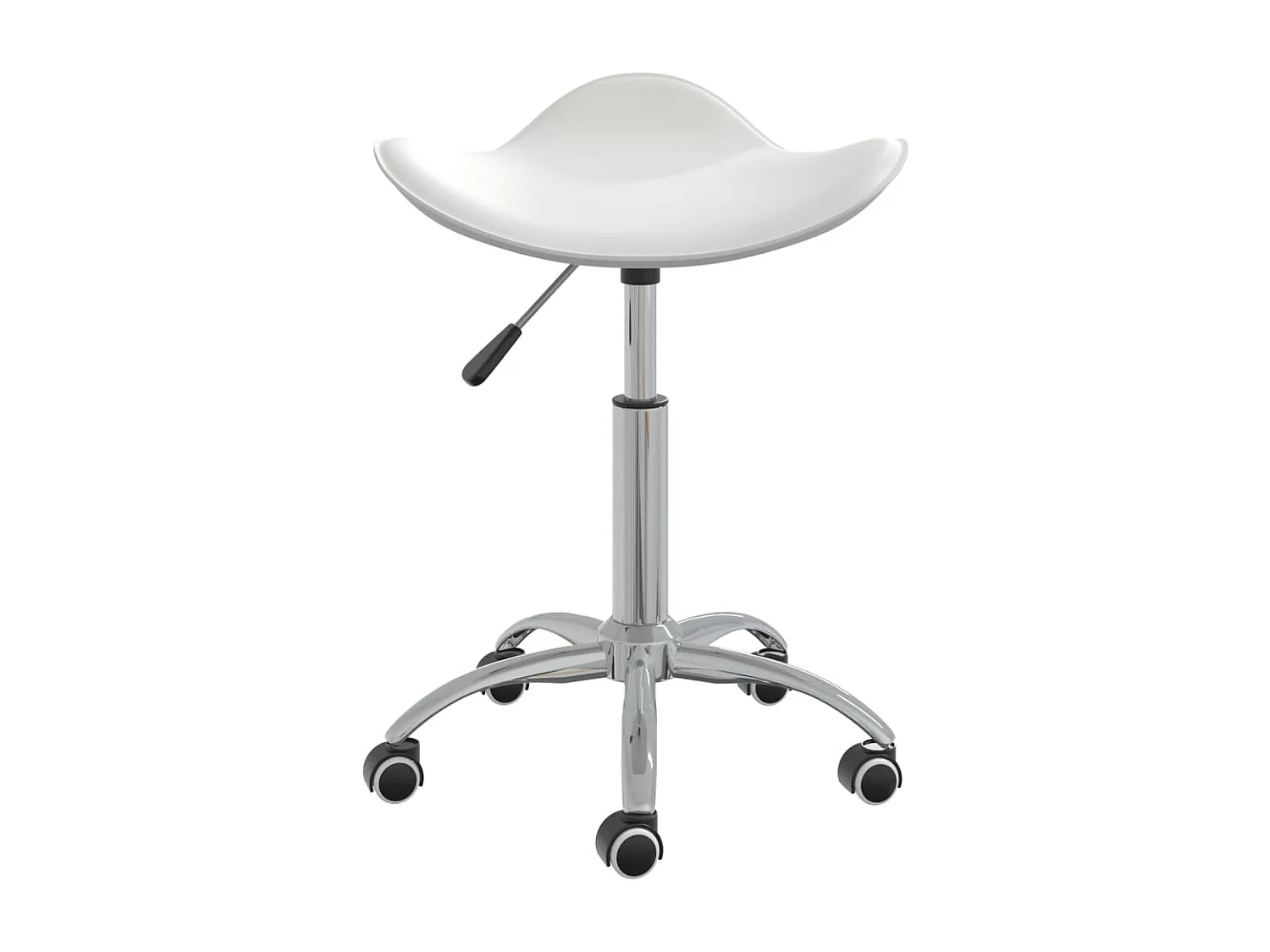Silla de oficina de cuero sintético blanco ES13247