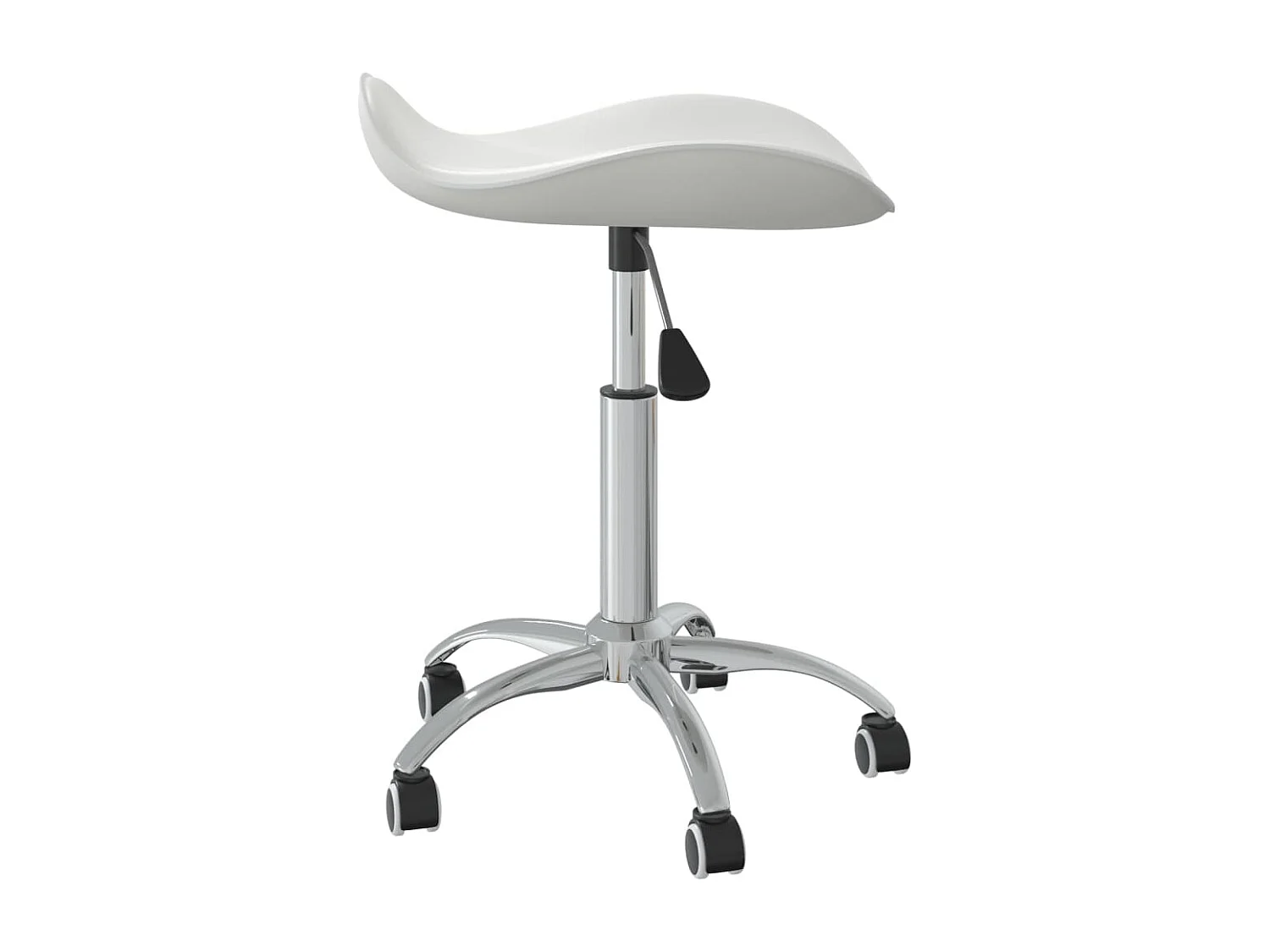 Silla de oficina de cuero sintético blanco ES13247