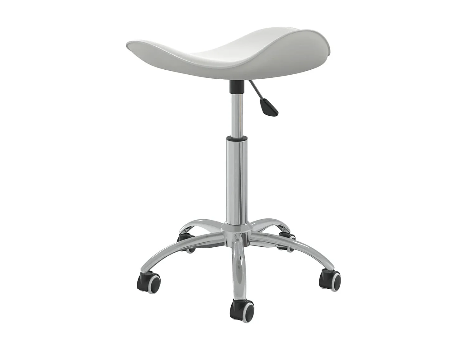Silla de oficina de cuero sintético blanco ES13247