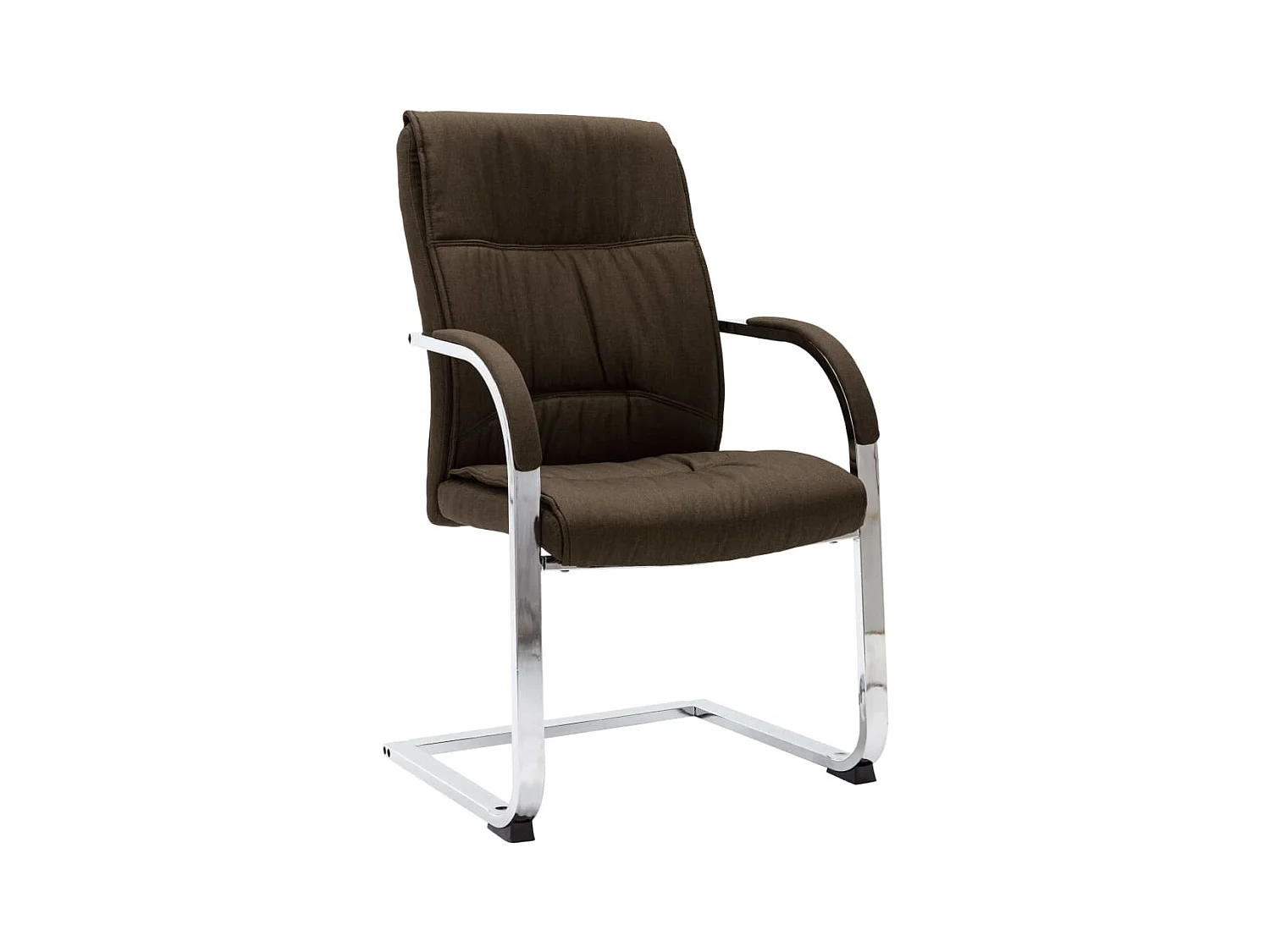 Chaise de bureau cantilever Marron Tissu SEF71211