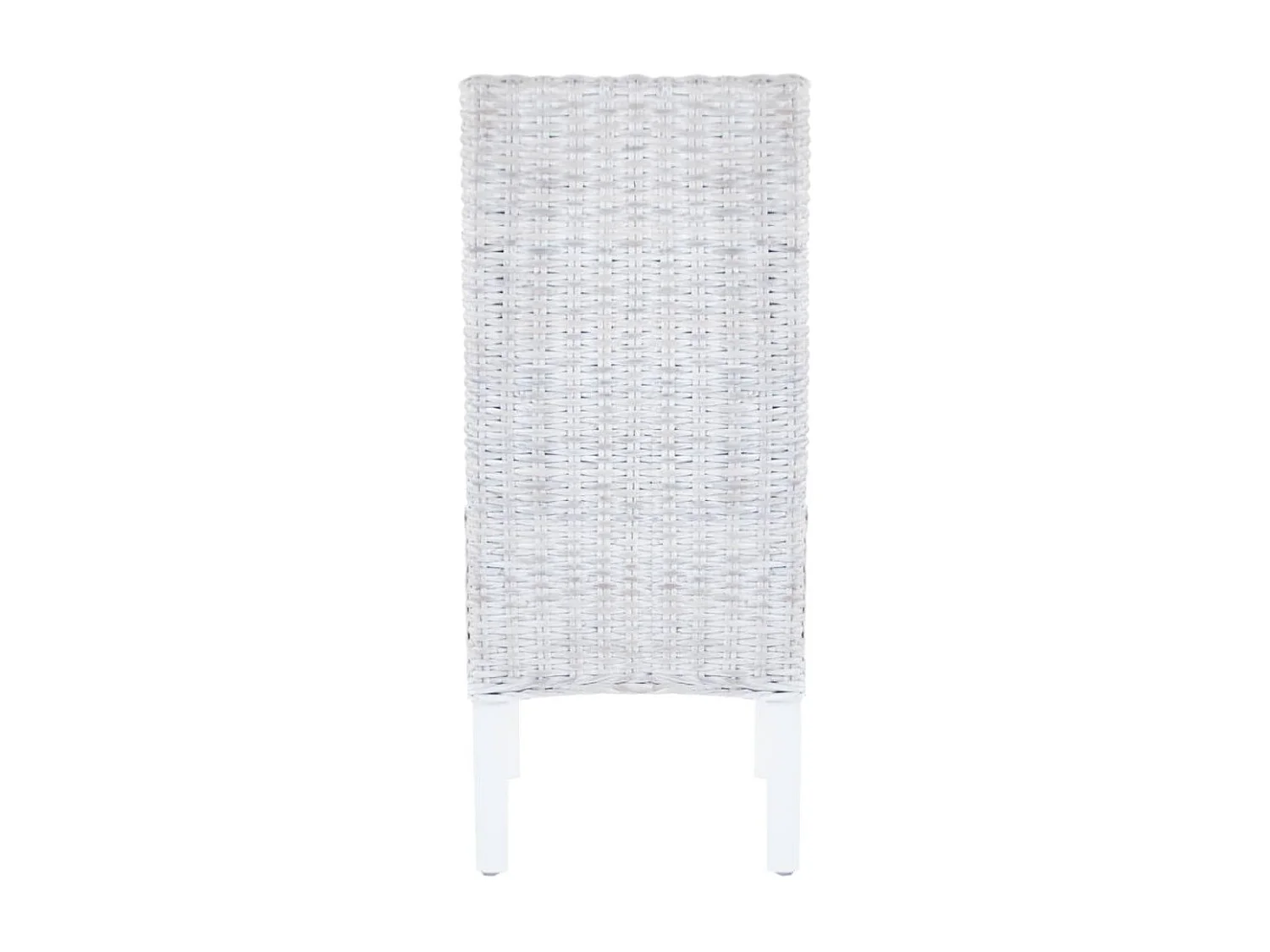 2er-set-Stühle| Esszimmerstühle Hellbraun Kubu Rattan und Mangoholz -gkd743380