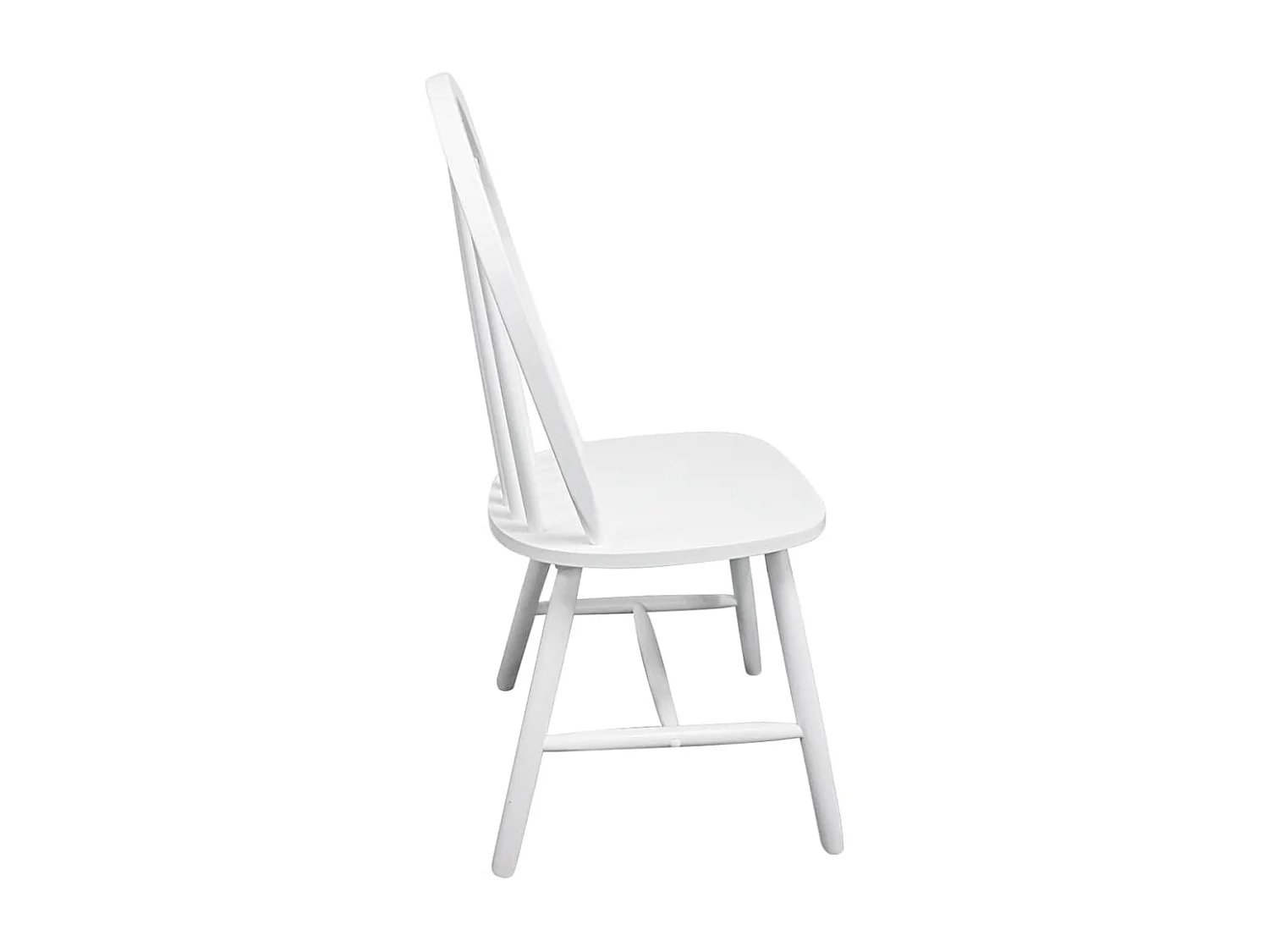 Cadeiras de jantar 2 pcs seringueira maciça branco PT975298