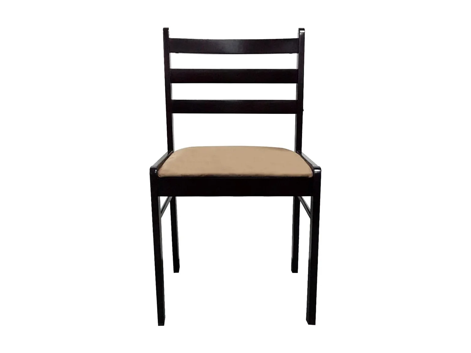 Eetkamerstoelen 2 st massief rubberwood en fluweel bruin NL210320