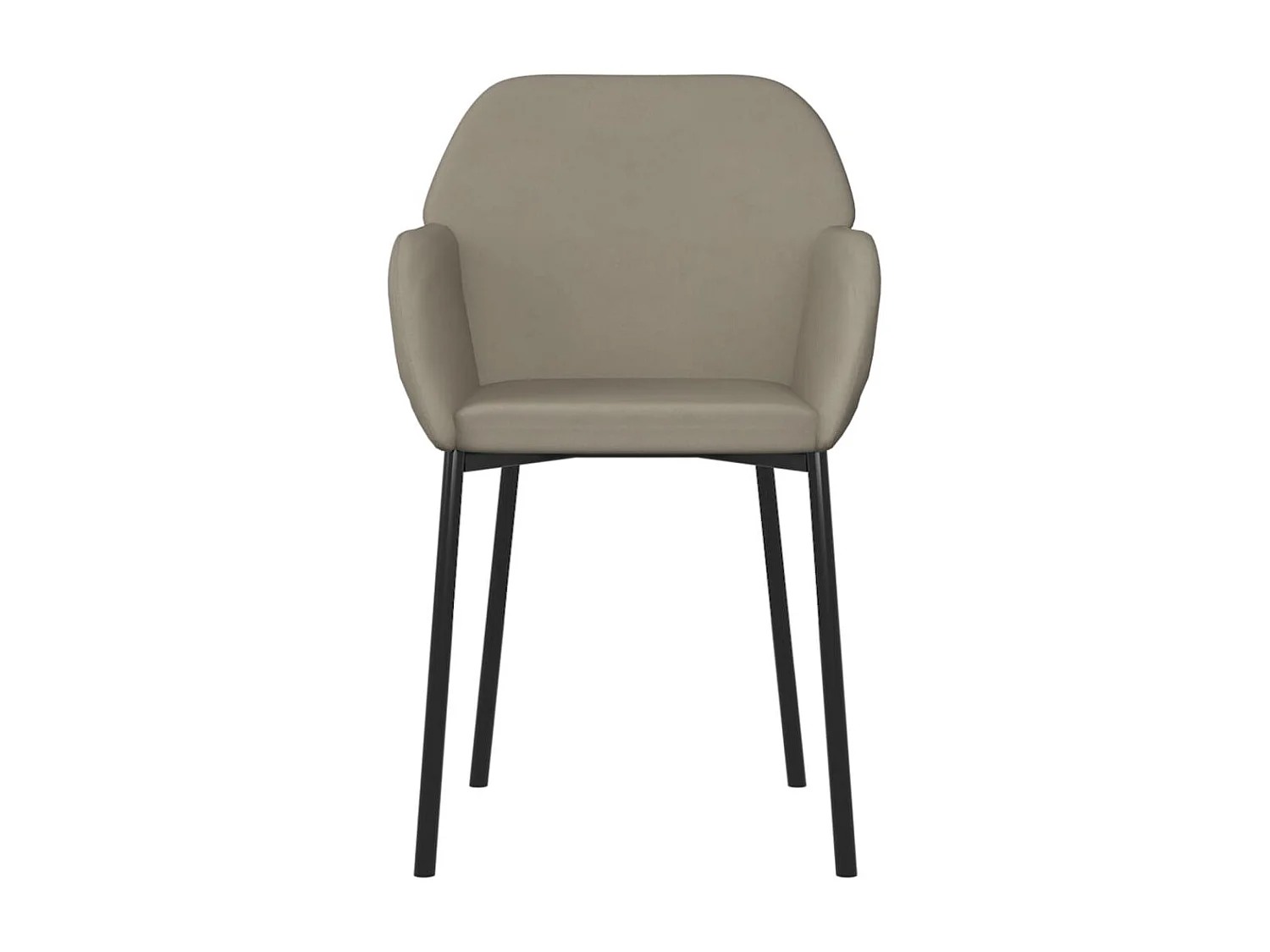 Eetkamerstoelen 2 st fluweel lichtgrijs NL976826