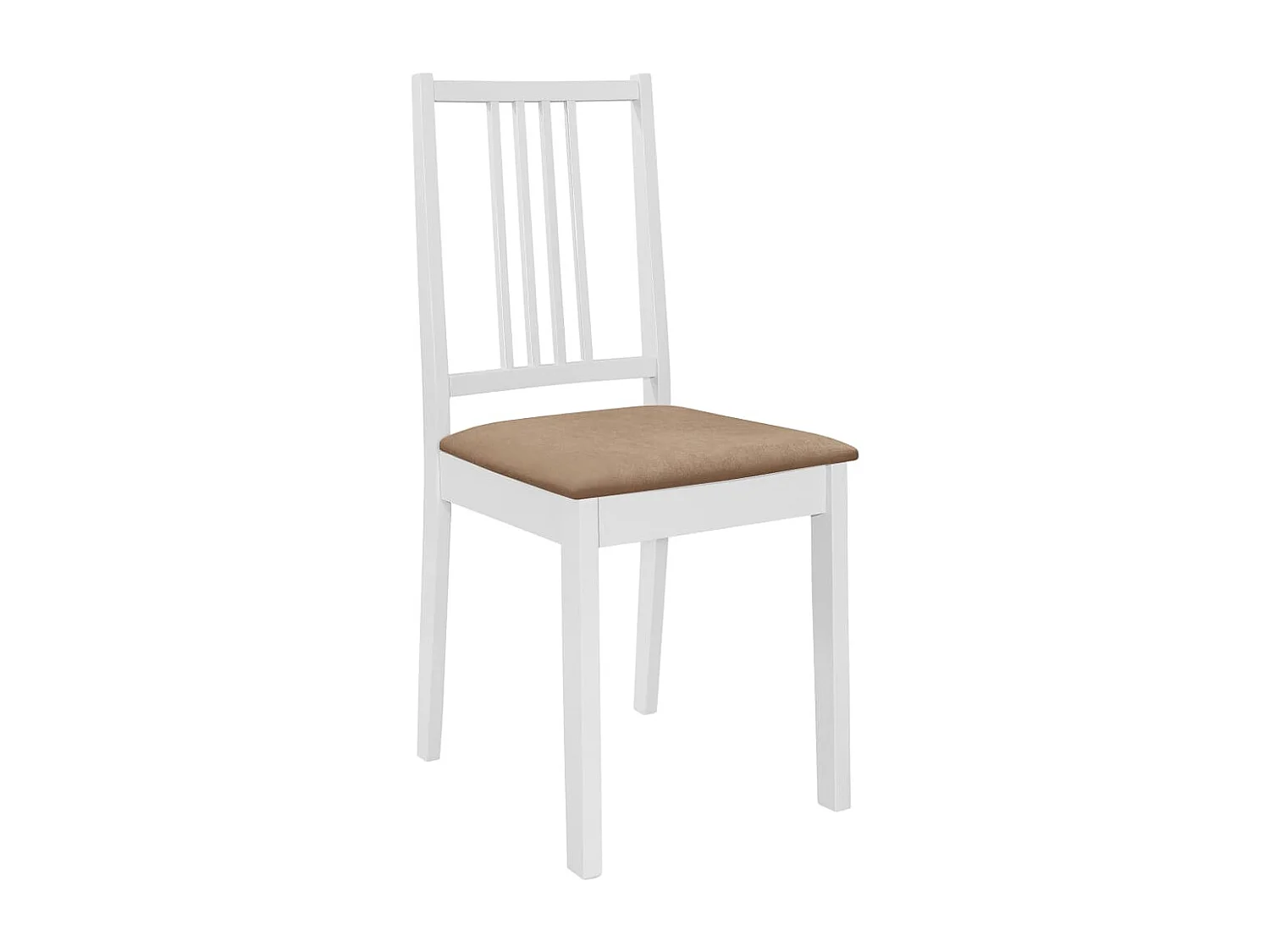 Chaises à manger avec coussins Lot de 6 blanc bois solide REO82567