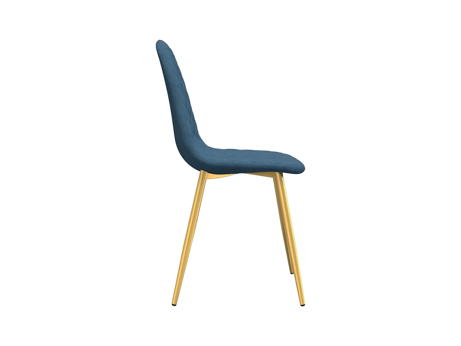 Chaises à manger Lot de 2 Bleu Velours REO64726