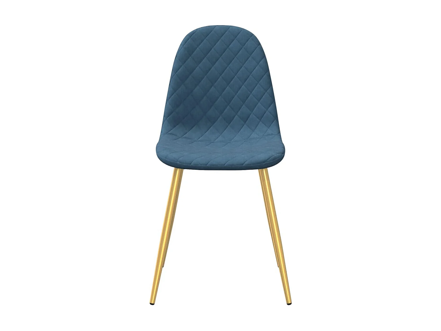 Chaises à manger Lot de 2 Bleu Velours REO64726