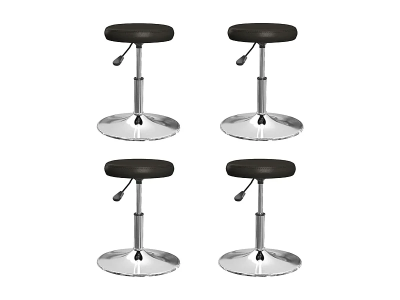 Eetkamerstoelen 4 st kunstleer zwart NL834476