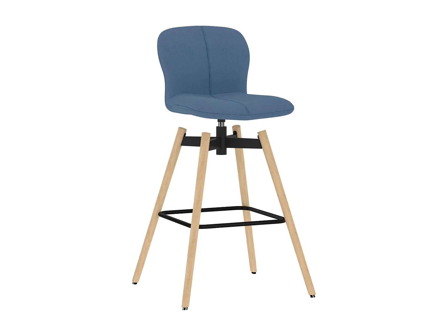 Eetkamerstoelen 2 st draaibaar stof blauw NL661308