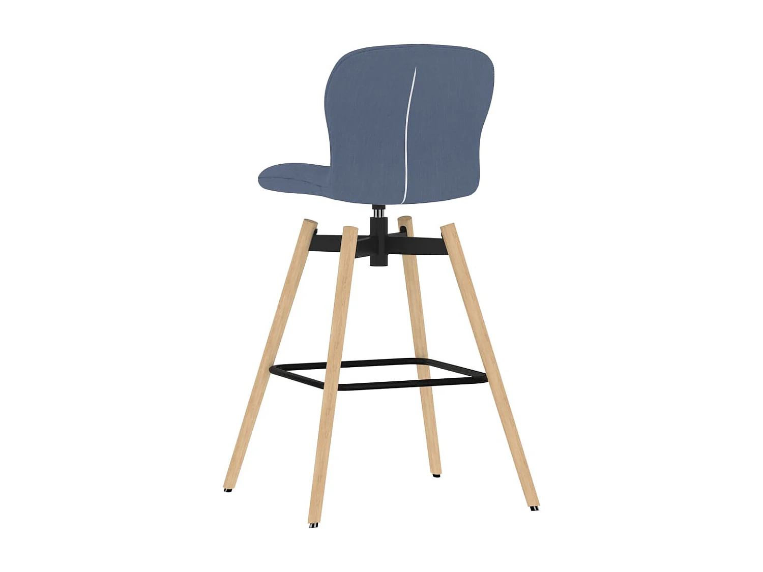 Eetkamerstoelen 2 st draaibaar stof blauw NL661308