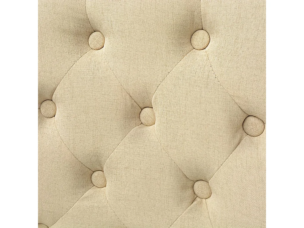 Chaises à manger Lot de 2 crème tissu REO23678