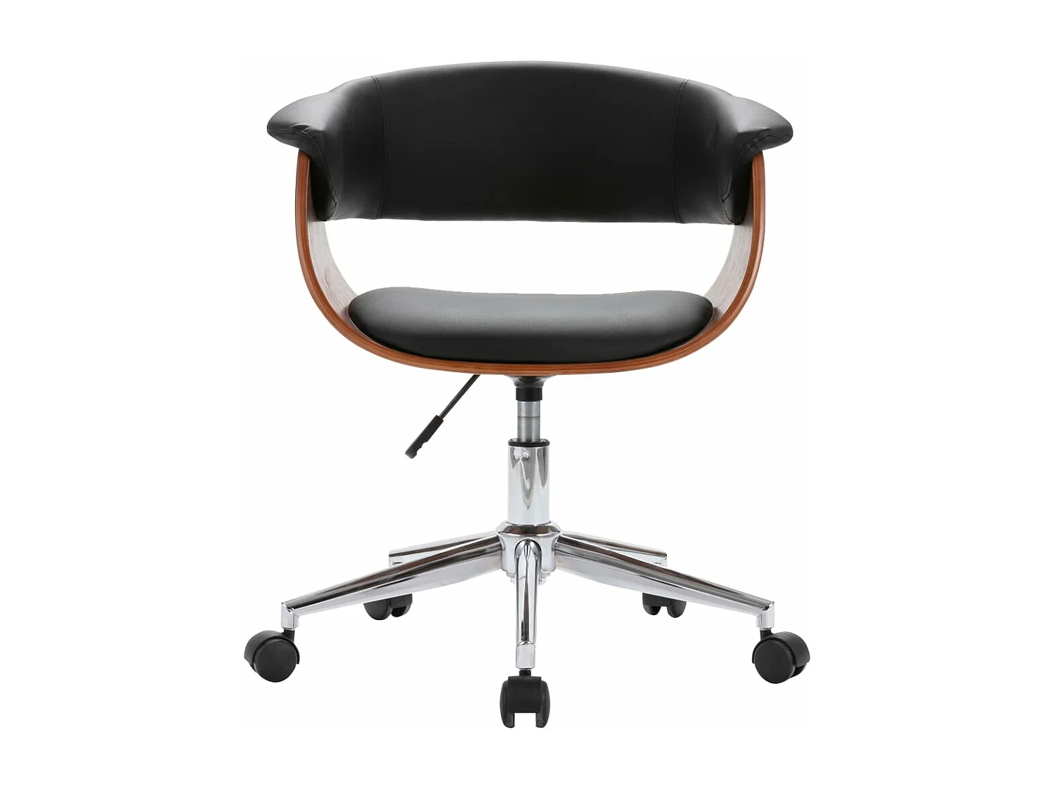 Cadeiras de jantar giratórias 2 pcs couro artificial preto PT491084