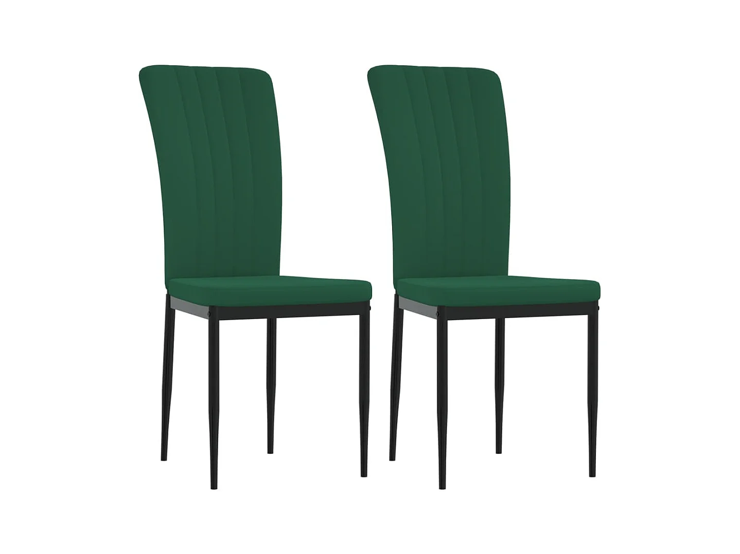 2er-set-Stühle| Esszimmerstühle Dunkelgrün Samt -gkd330343