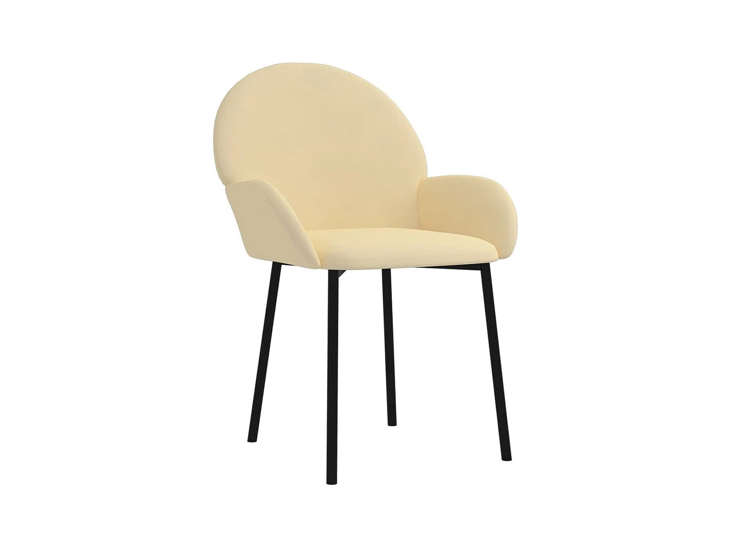 2er-set-Stühle| Esszimmerstühle Creme Samt -gkd879874