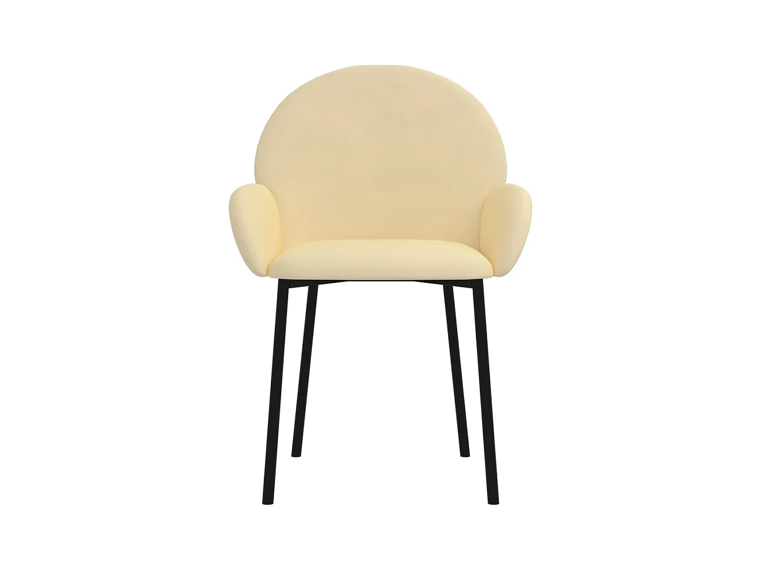 2er-set-Stühle| Esszimmerstühle Creme Samt -gkd879874