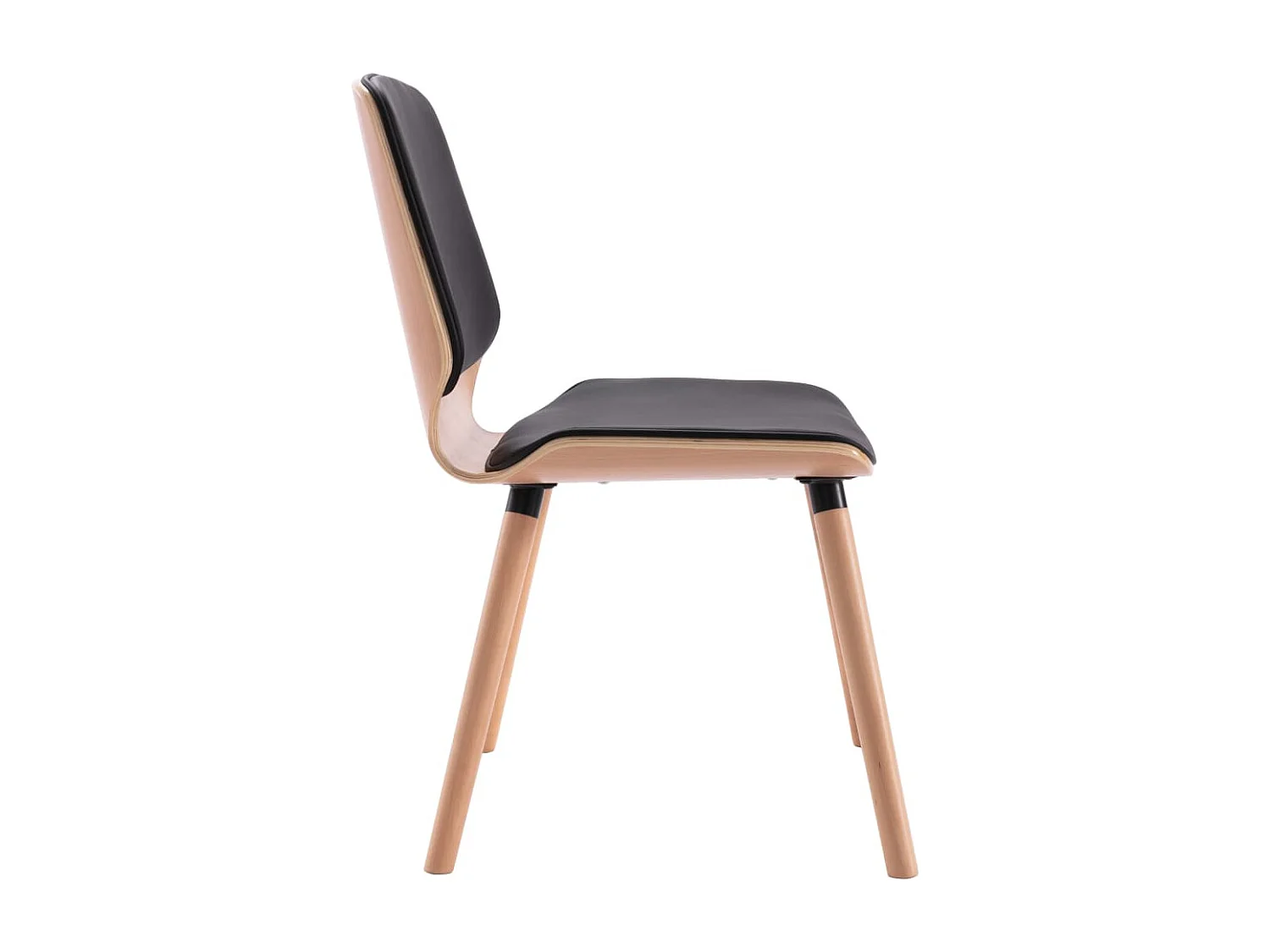 Eetkamerstoelen 2 st kunstleer zwart NL567658