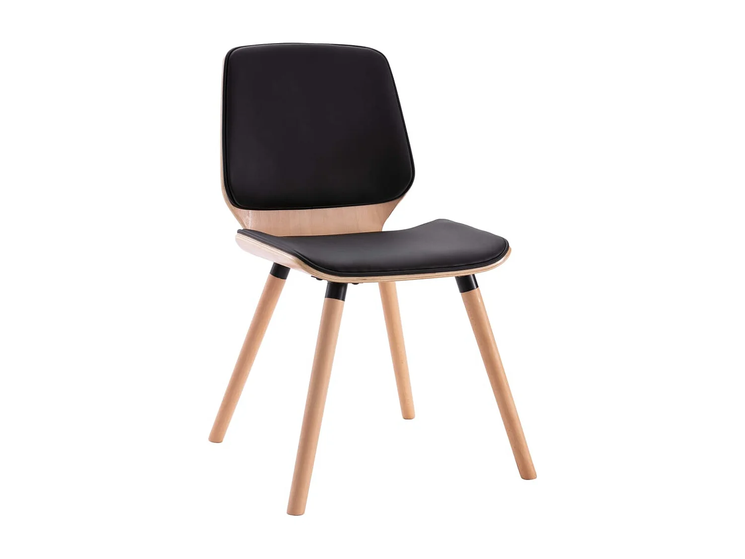 Eetkamerstoelen 2 st kunstleer zwart NL567658