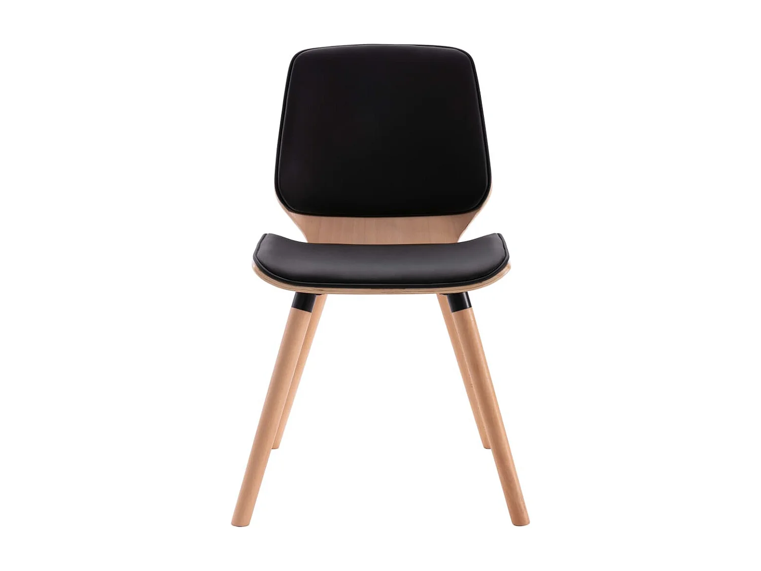 Eetkamerstoelen 2 st kunstleer zwart NL567658
