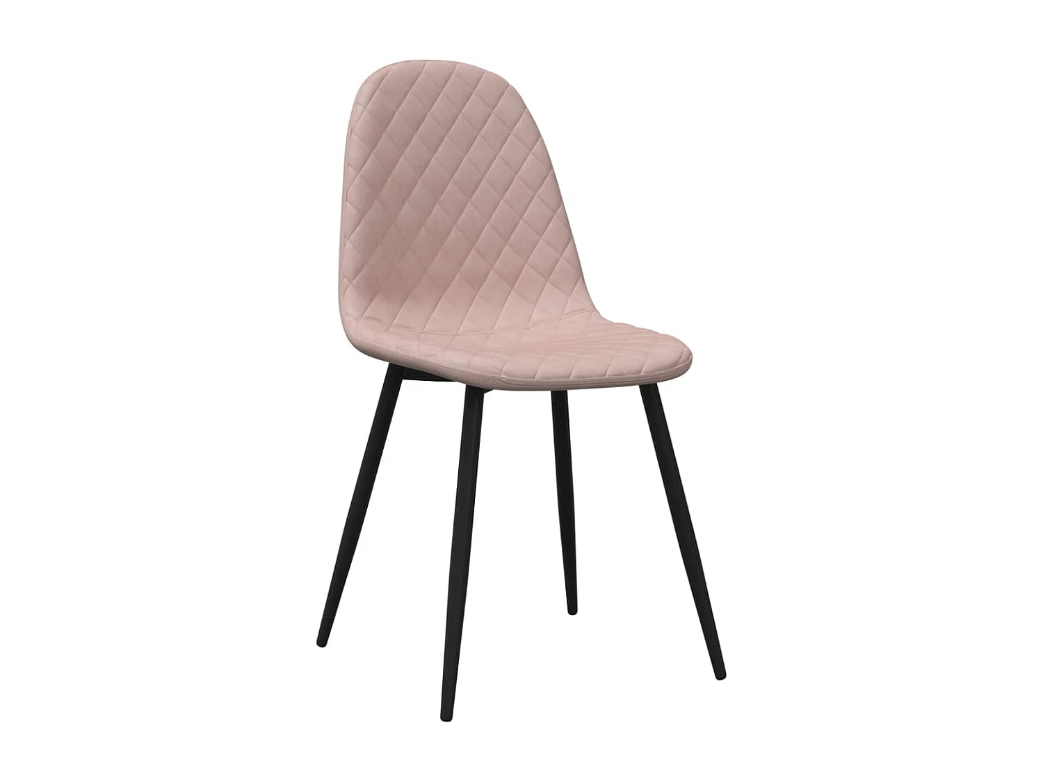 Eetkamerstoelen 4 st fluweel roze NL520716