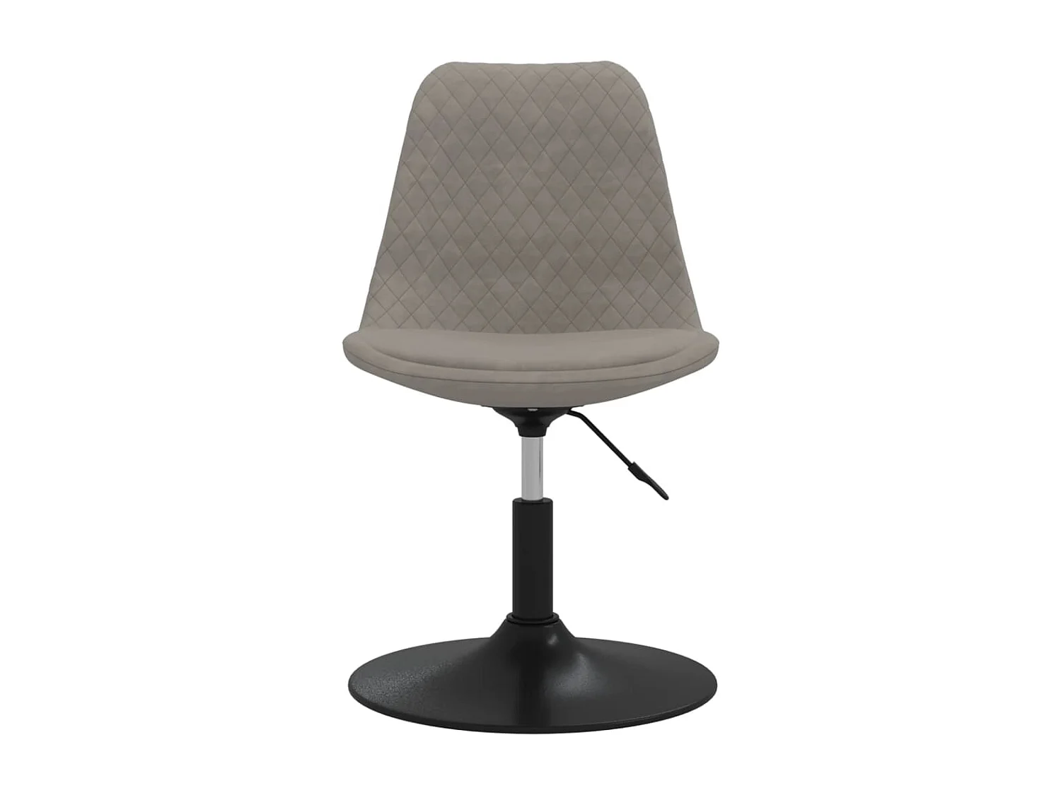 Cadeiras de jantar giratórias 4 pcs veludo cinzento-claro PT400140