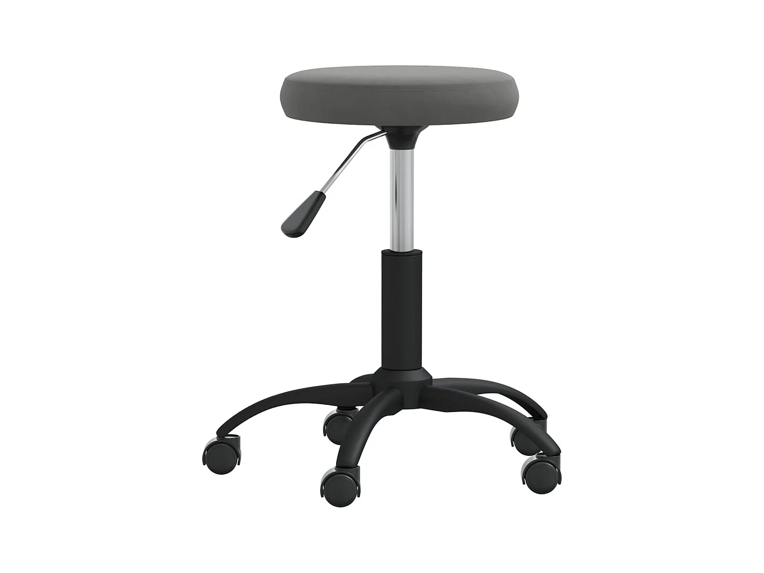 Chaise de salle à manger Gris foncé Velours REO94470