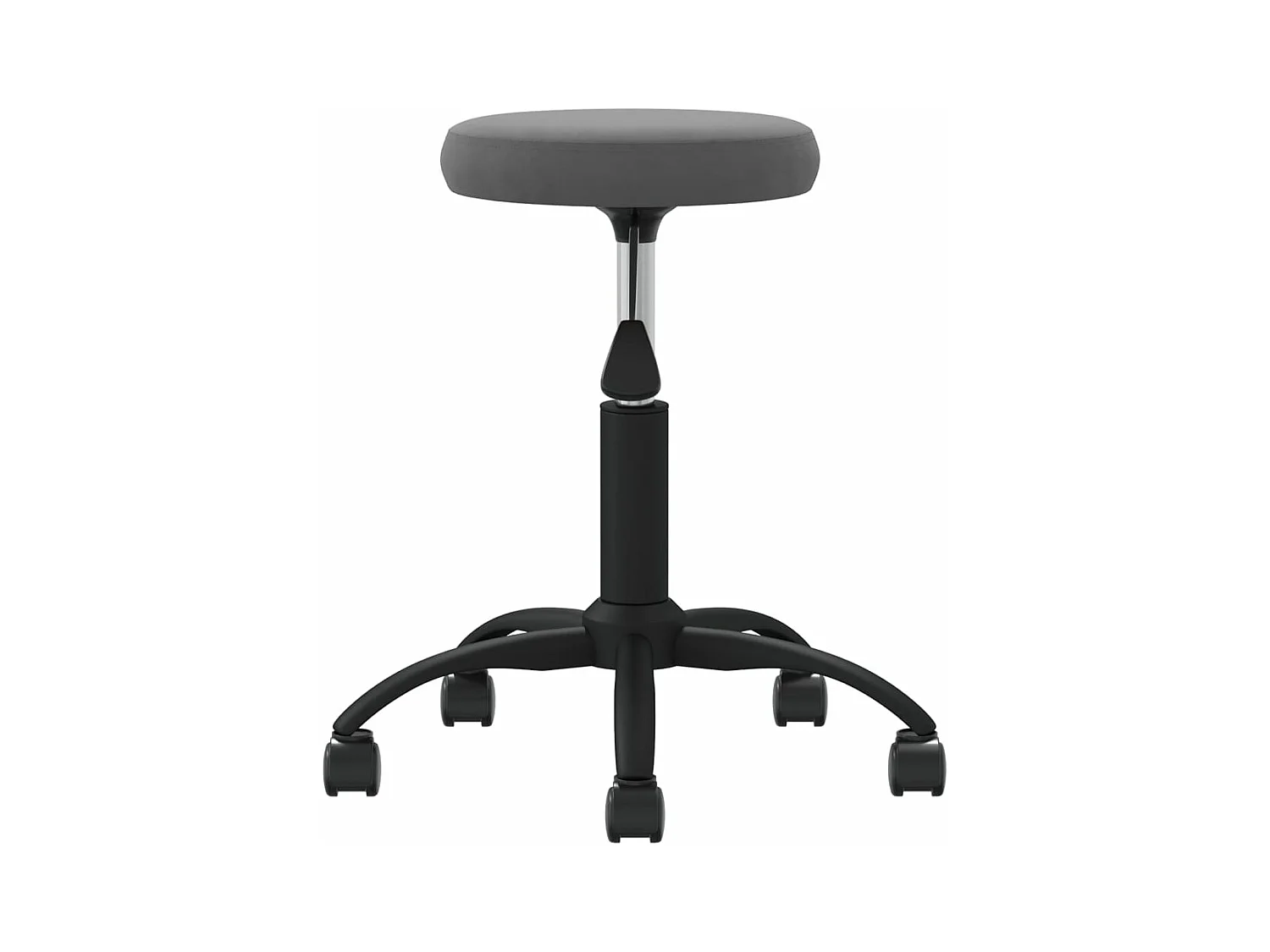 Chaise de salle à manger Gris foncé Velours REO94470