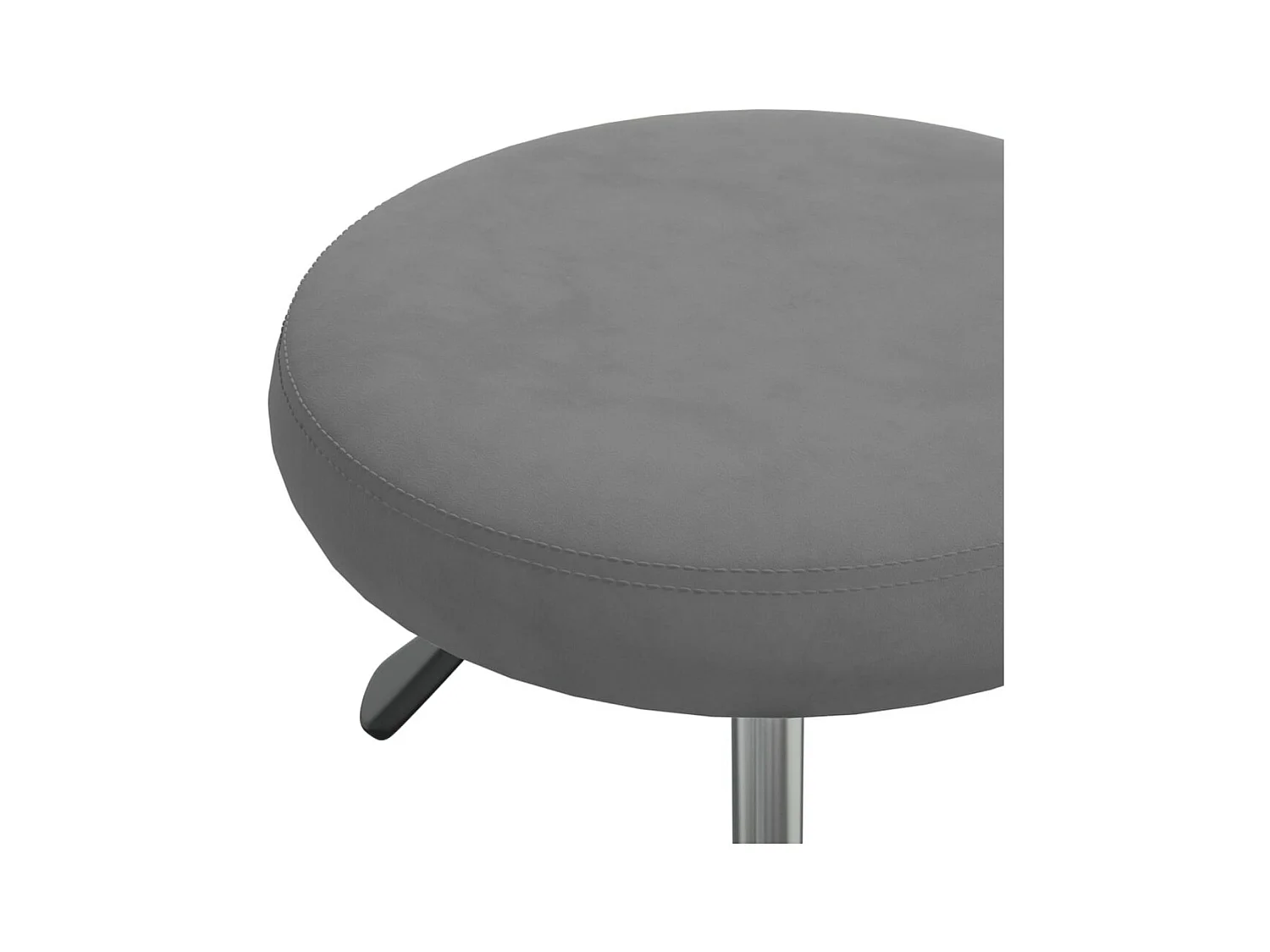 Chaise de salle à manger Gris foncé Velours REO94470