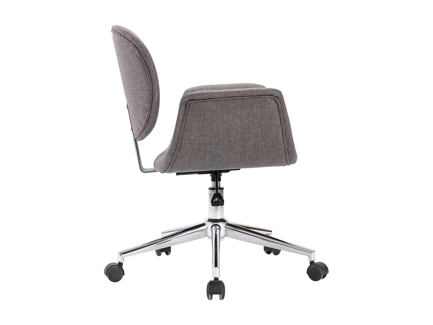 Chaises pivotantes à manger Lot de 2 gris tissu REO49994