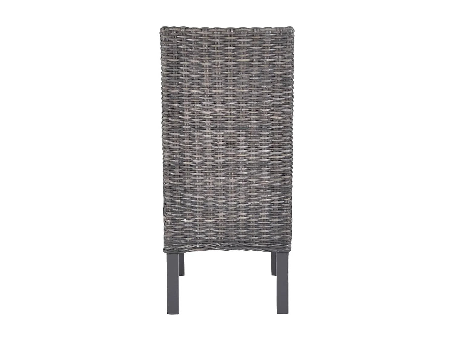 Chaises à manger Lot de 4 marron rotin Kubu et bois de manguier REO74307