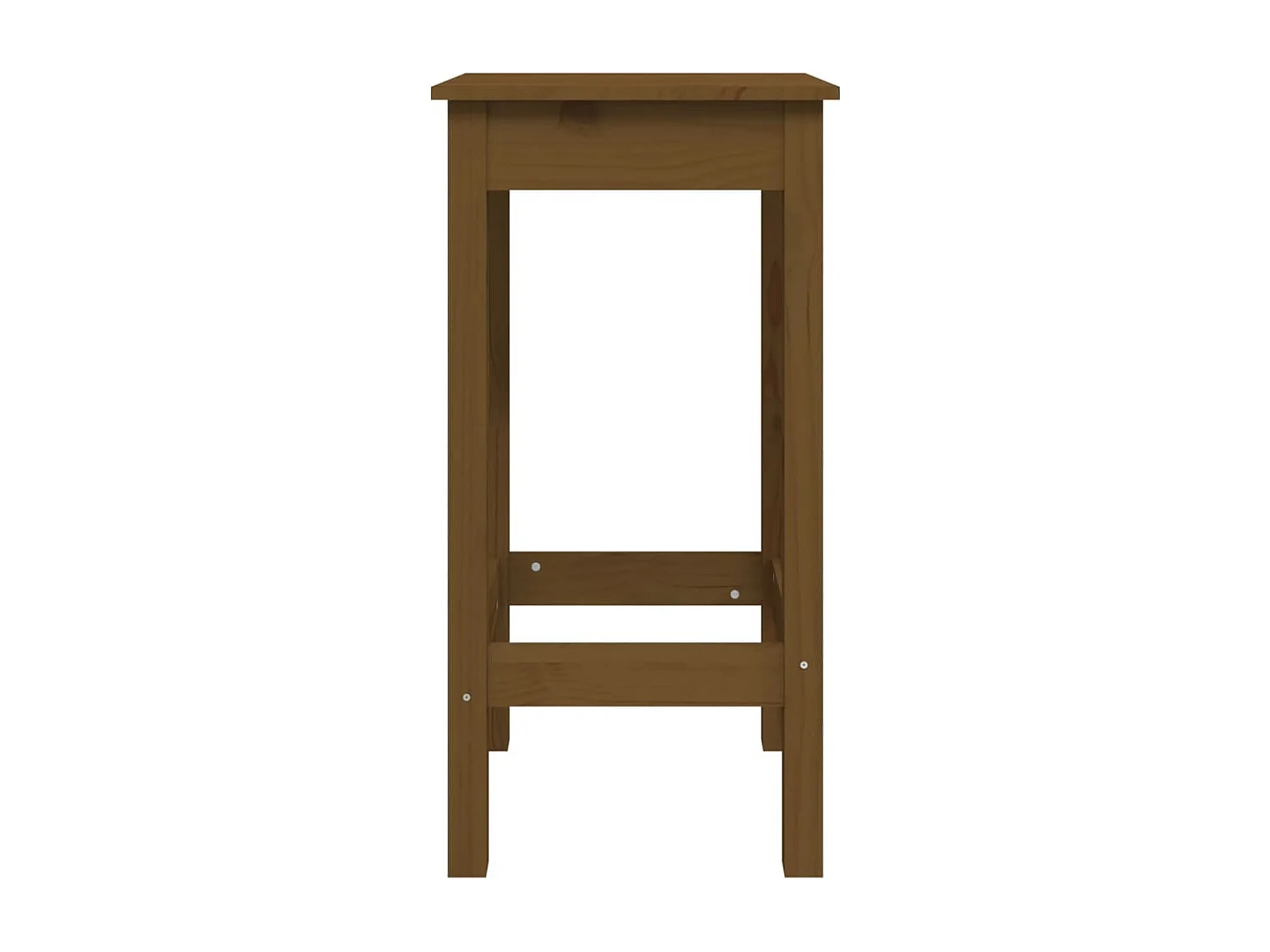Tabourets de bar lot de 2 marron miel 40x40x78 cm bois pin solide REO75651