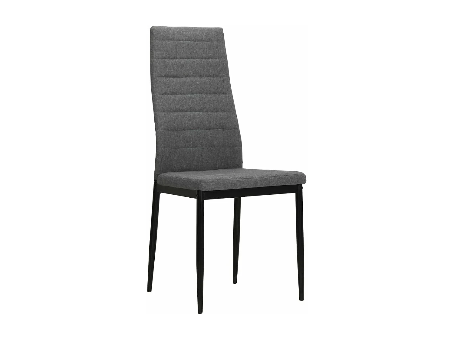 Chaises à manger Lot de 4 gris clair tissu REO41655