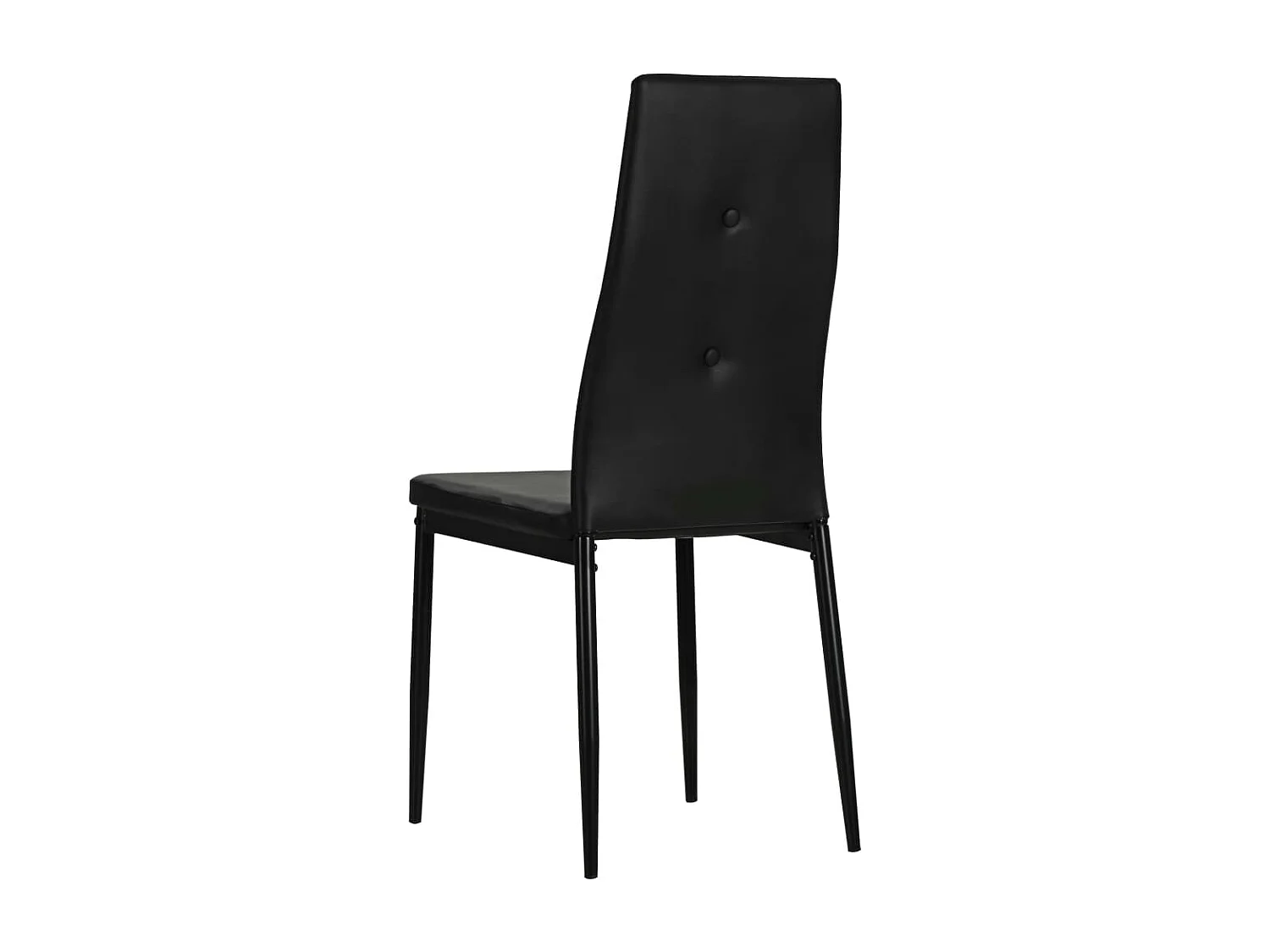 Eetkamerstoelen 2 st kunstleer zwart NL364587