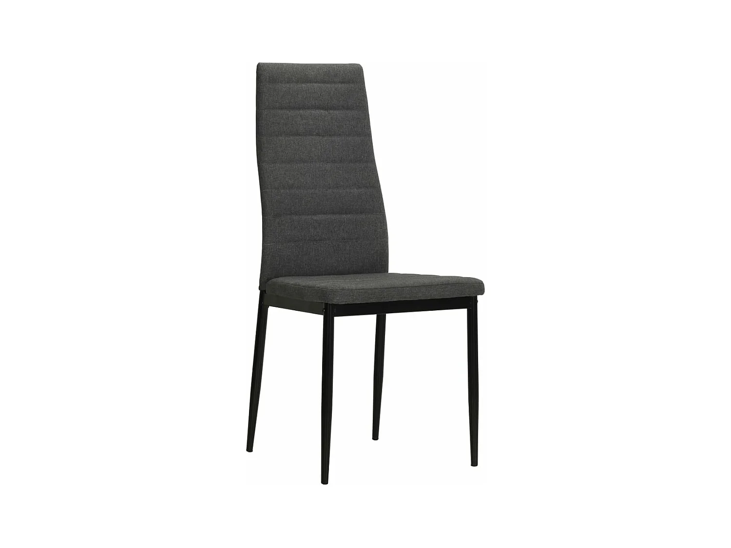 Eetkamerstoelen 6 st stof donkergrijs NL385385