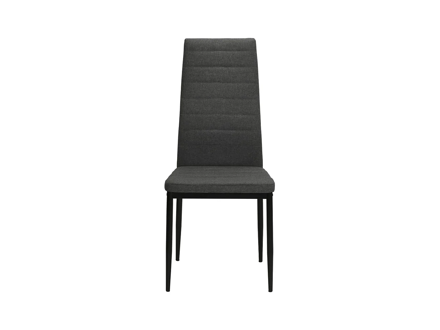 Eetkamerstoelen 6 st stof donkergrijs NL385385