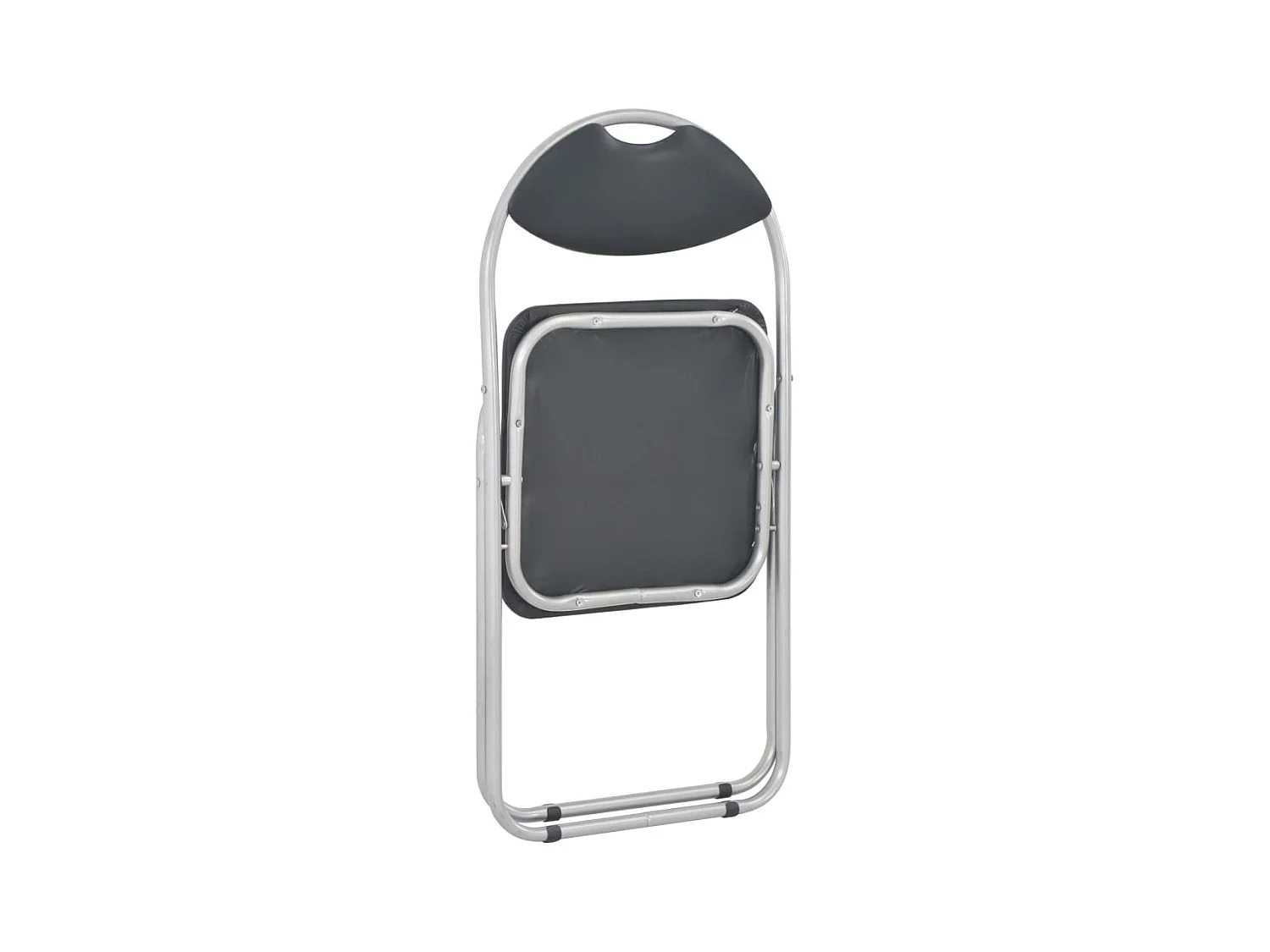 Klappbare 2er-set-Stühle| Esszimmerstühle Schwarz Kunstleder -gkd822643