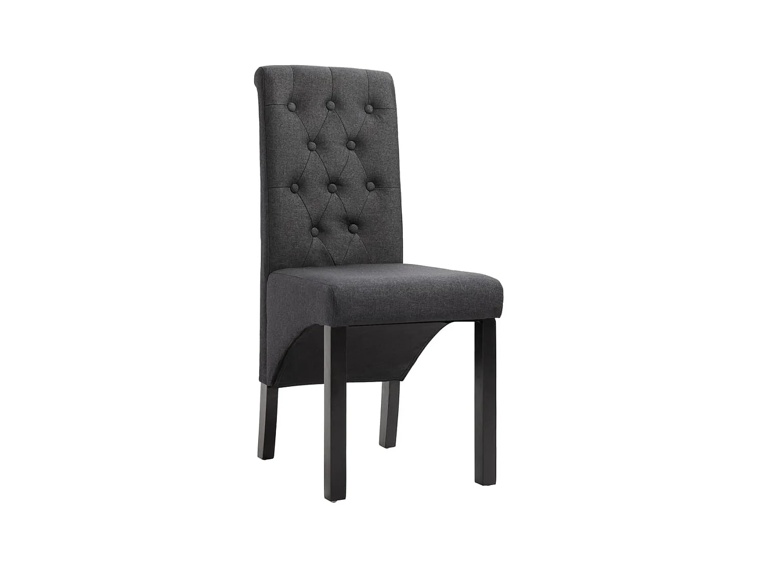 Eetkamerstoelen 4 st stof donkergrijs NL263547