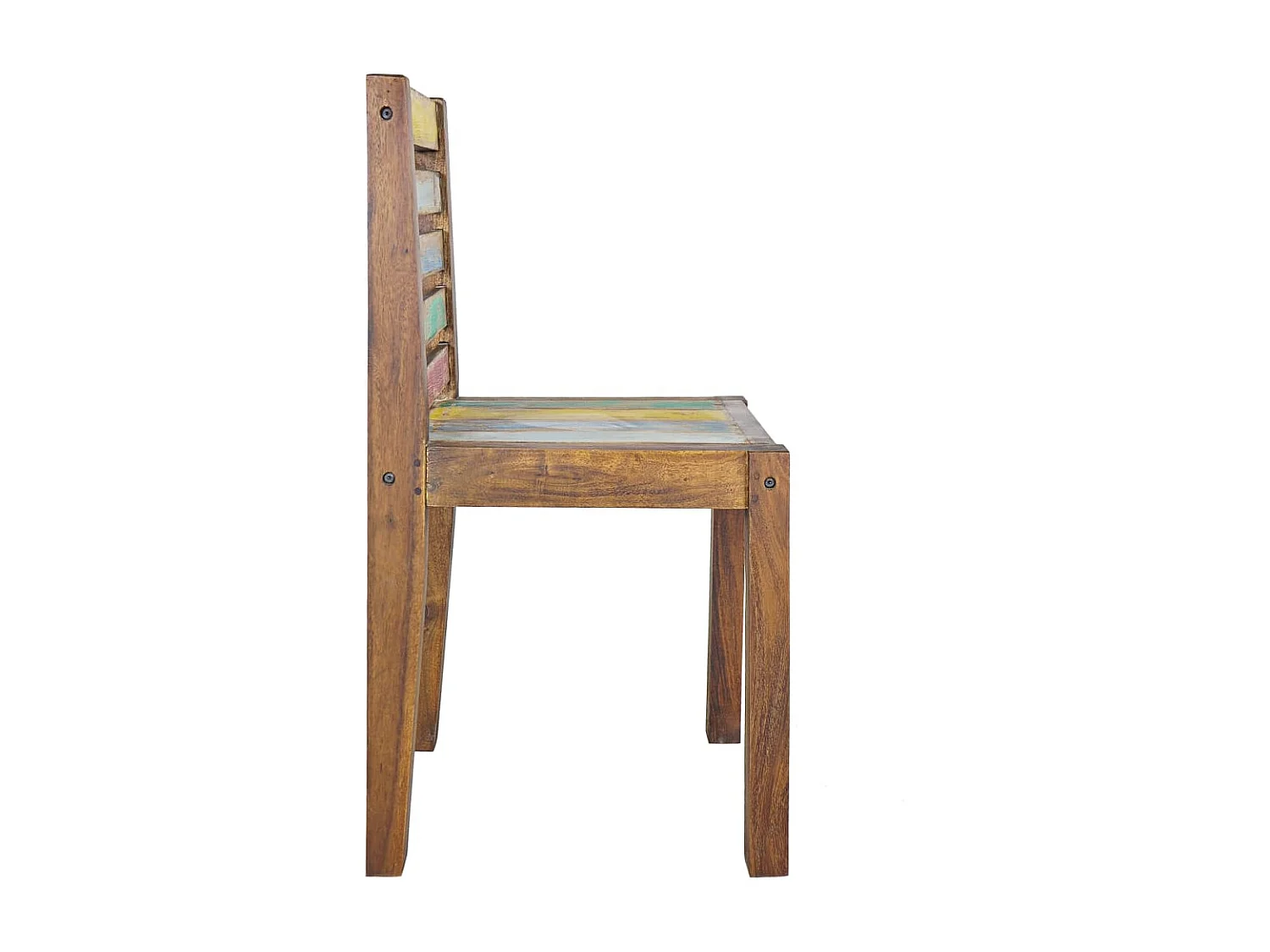 Chaises à manger Lot de 4 bois de récupération solide REO62355