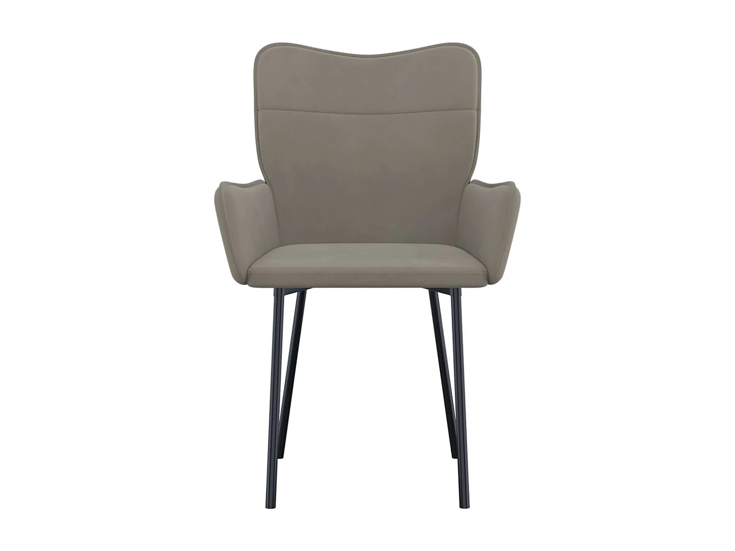 Cadeiras de jantar 2 pcs veludo cinzento-claro PT912899