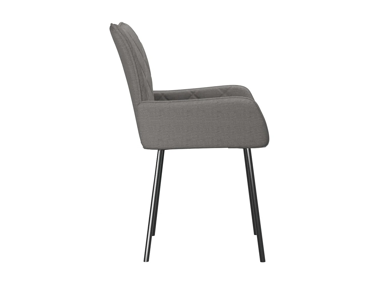 Chaises à manger Lot de 2 gris clair tissu REO33749