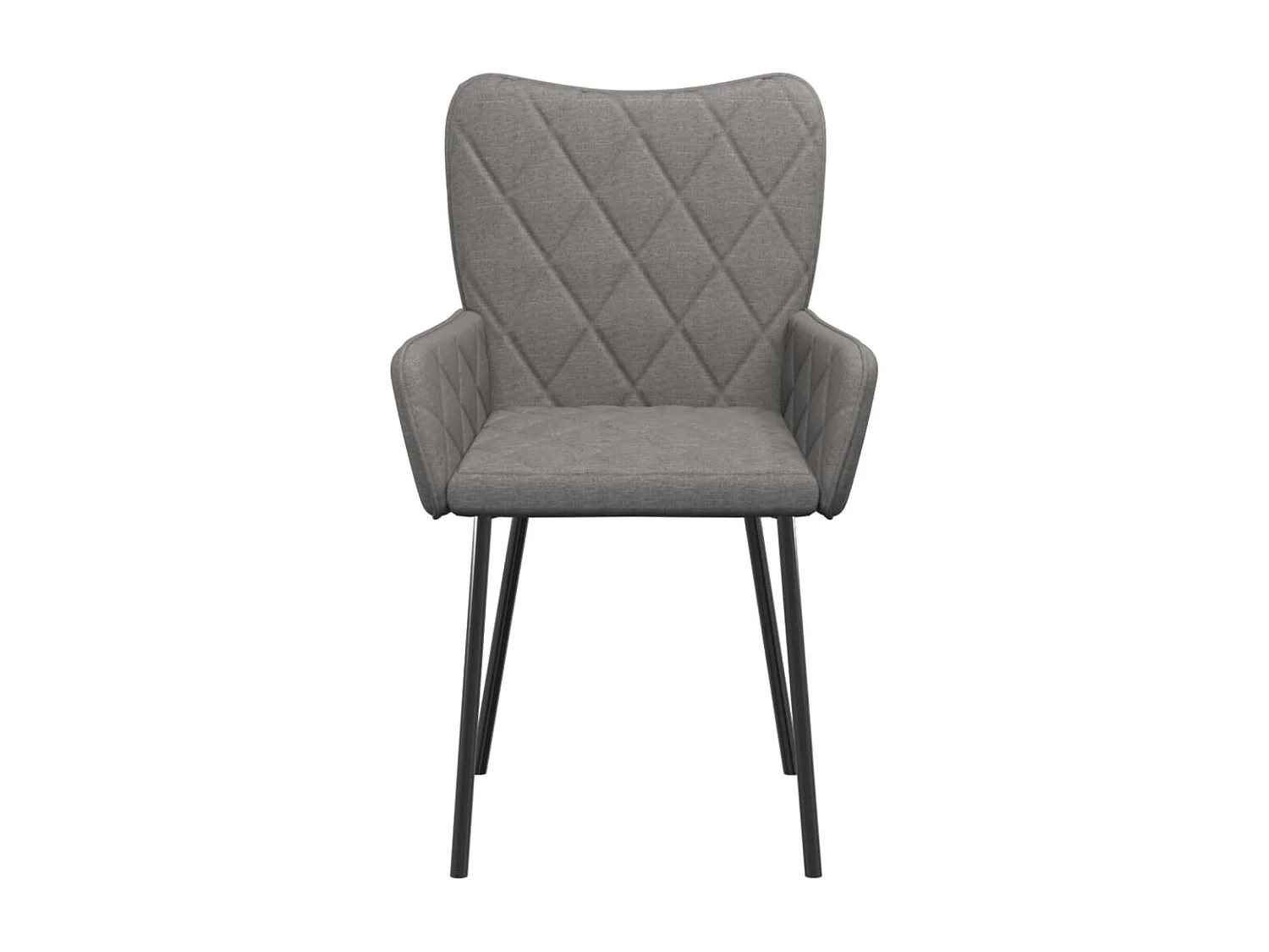 Chaises à manger Lot de 2 gris clair tissu REO33749