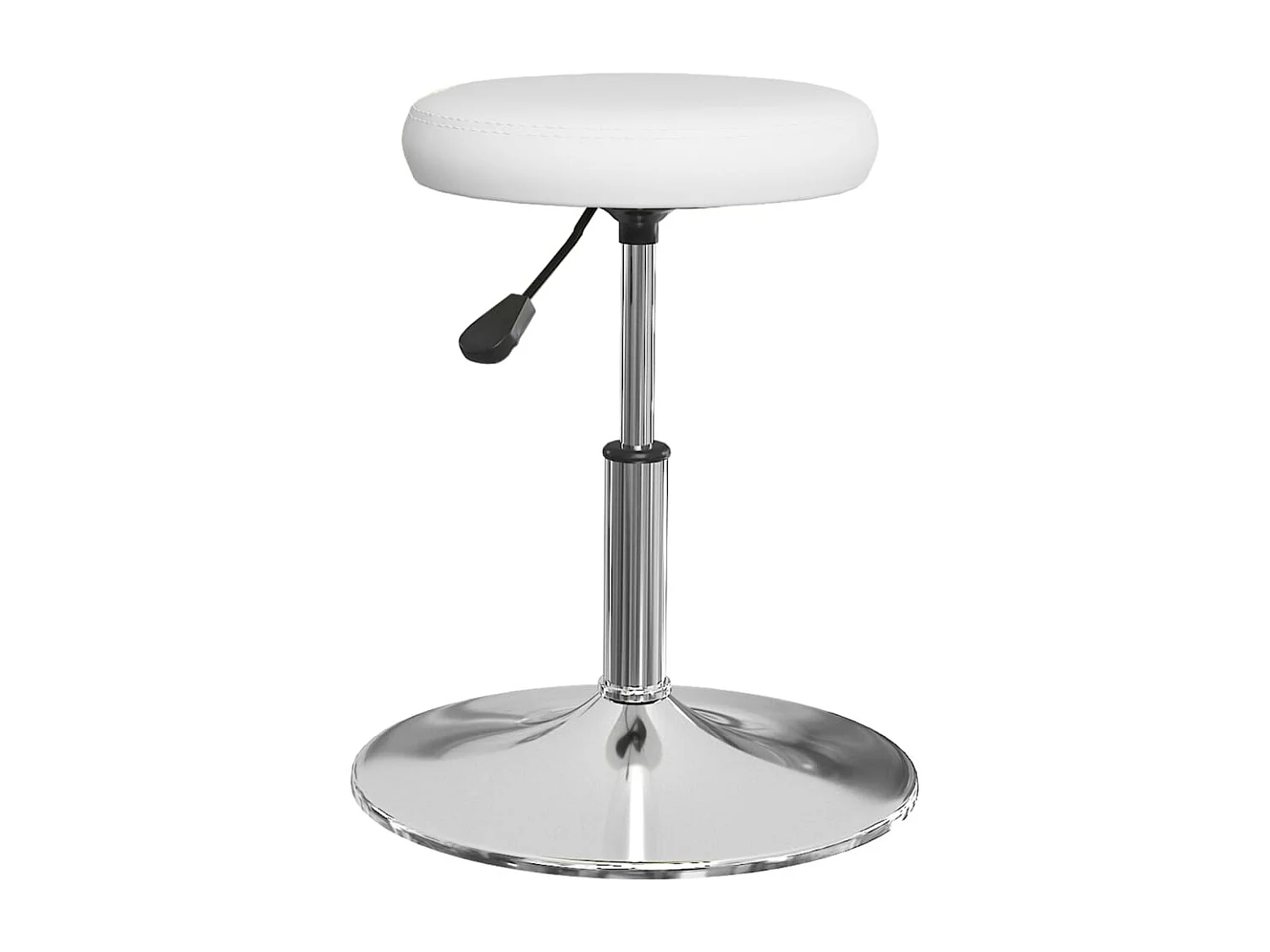 Cadeiras de jantar 6 pcs couro artificial branco PT306766