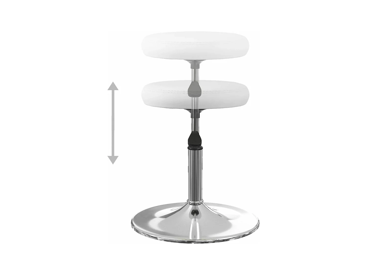 Juego de 6 Sillas de comedor cuero sintético blanco ES129505