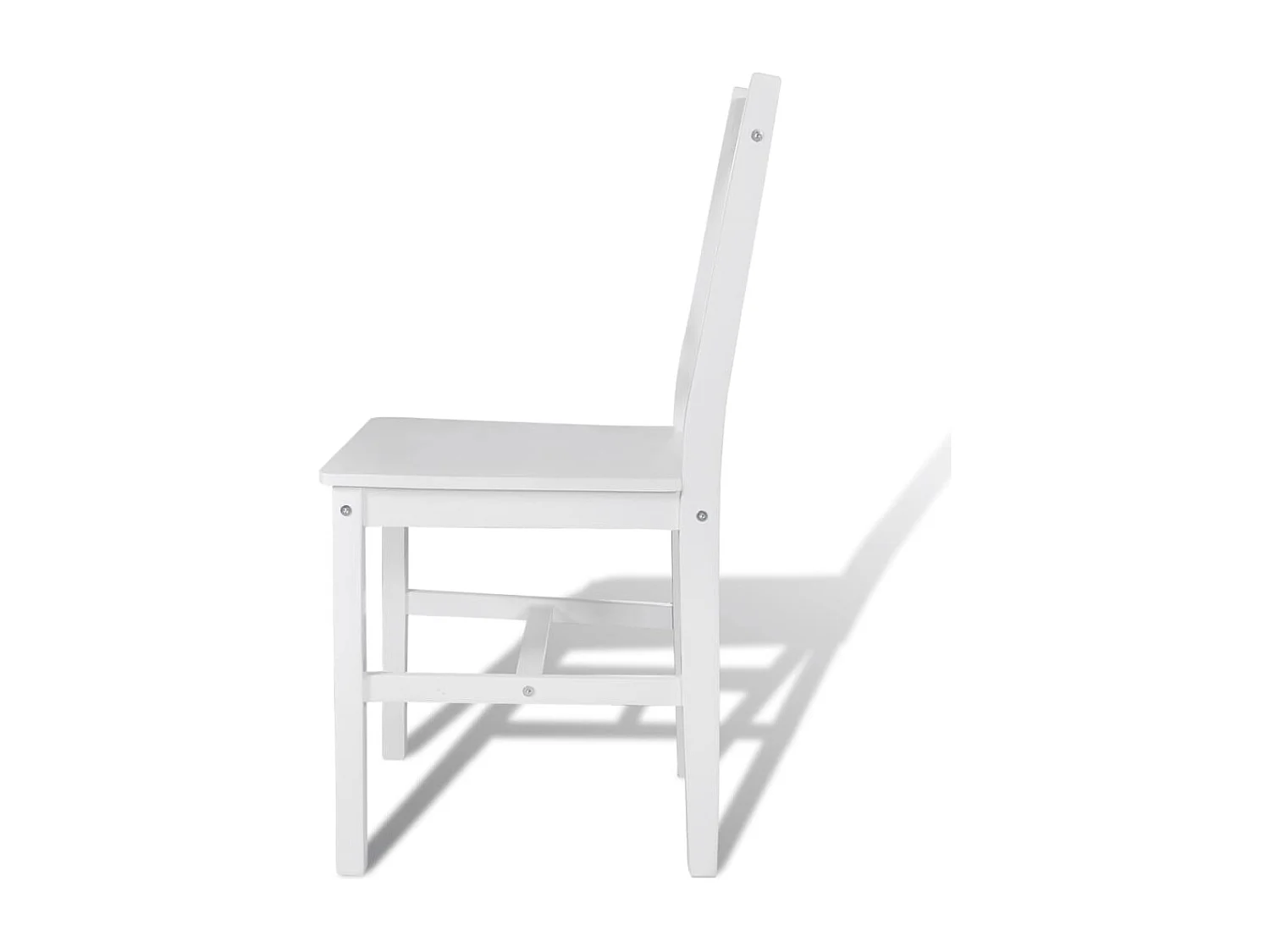 Chaises à manger Lot de 2 blanc bois de pin REO87523
